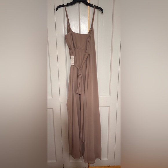 Show Me Your MuMu Liz Maxi Chiffon Dress in Dune - Picture 5 of 8